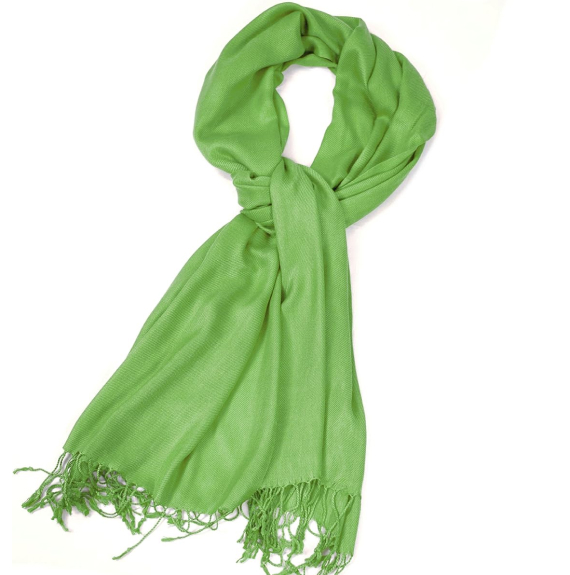Light Green 100% Pure Pashmina Shawl